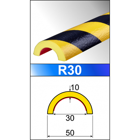 Perfil flexible R30